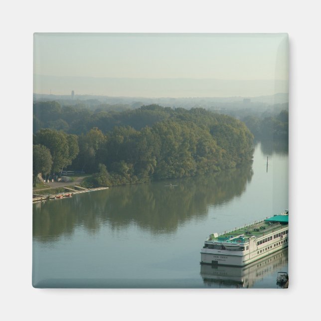 Imán Francia, Avignon, Provenza, barco del río Van Gogh (Frente)
