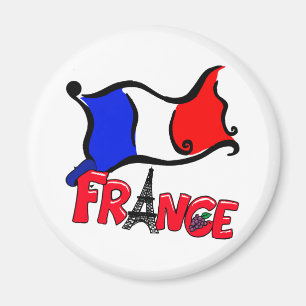 Imán Francia con los productos de la bandera