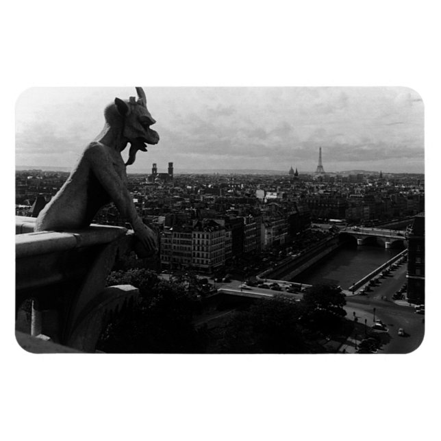 Imán Francia de la Vintage París Notre Dame (Horizontal)
