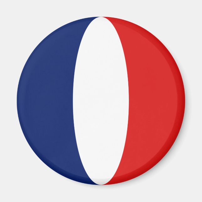 Imán Francia Fisheye Flag Magnet (Frente)