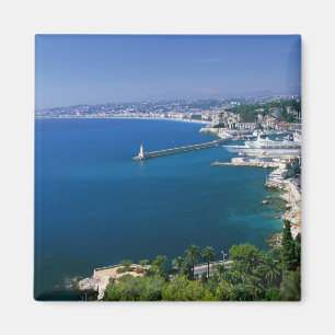 Imán Francia, Niza, vista aérea del puerto