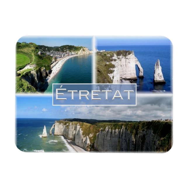 Imán Francia - Normandía - Etretat - Los acantilados - (Horizontal)