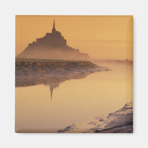 Imán FRANCIA, Normandía Mont St. Michel. Luz de la maña