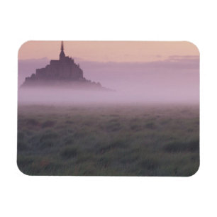 Imán FRANCIA, Normandía Mont St. Michel. Niebla matutin