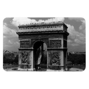Imán Francia París Arco de Triunfo Plaza Estrella 1970