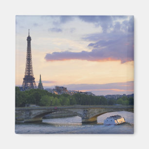 Imán Francia, París, barco del viaje en el río el Sen