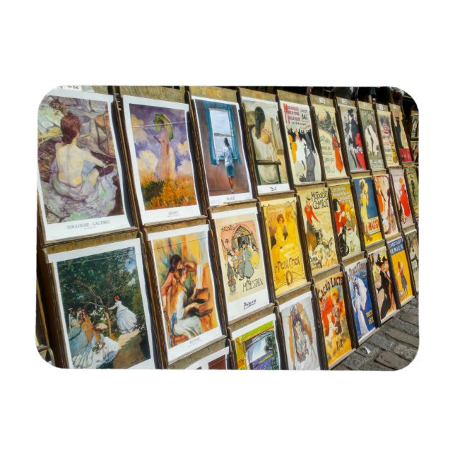 Imán Francia Paris Cityscape Montmartre Area Art (Horizontal)