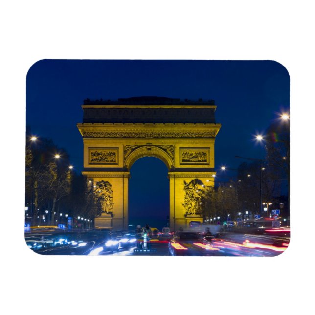 Imán Francia, París. El Arco del Triunfo y el (Horizontal)