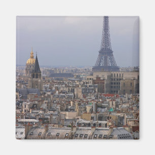 Imán Francia, París, paisaje urbano con la torre Eiffe
