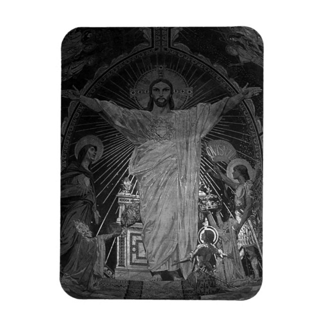 Imán Francia París Principal mosaico Sagrado Corazón je (Vertical)