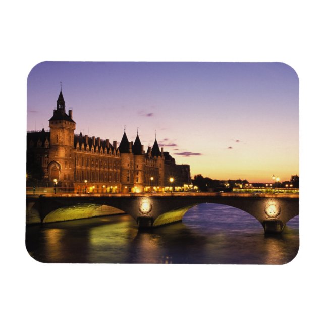 Imán Francia, París, río Sena y Conciergerie en (Horizontal)