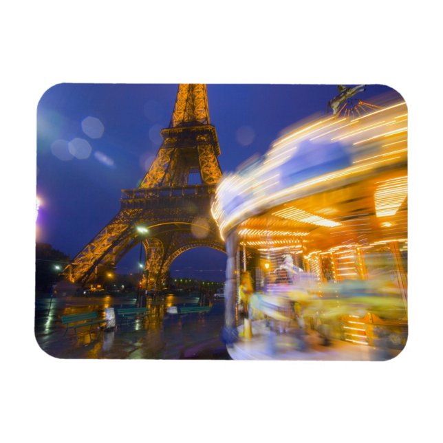 Imán Francia, París. Torre Eiffel en antiniebla de crep (Horizontal)