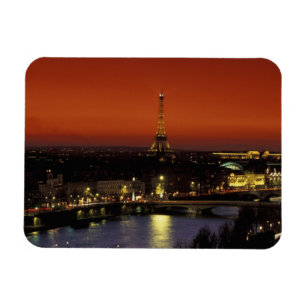 Imán Francia, París Vista al atardecer de la Torre Eiff