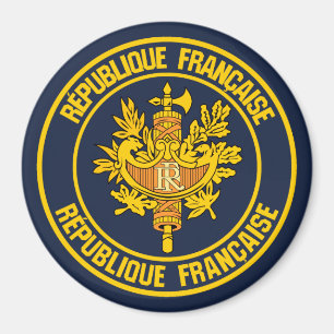 Imán Francia redonda Emblem