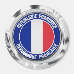 Imán Francia redonda Emblem