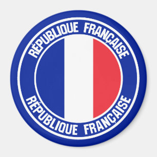 Imán Francia redonda Emblem