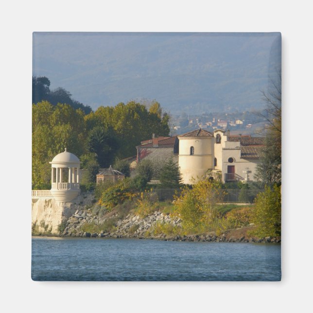Imán Francia, río Ródano, pueblo cerca de Vienne 2 (Frente)