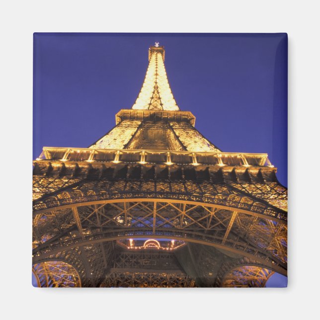 Imán FRANCIA, Torre Eiffel de París, vista nocturna (Frente)