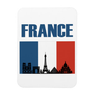 Imán Francia Viaje - Bandera Francesa de la Línea Aérea