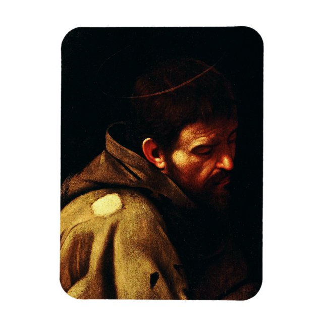 Imán Francisco de Asís por Caravaggio (Vertical)