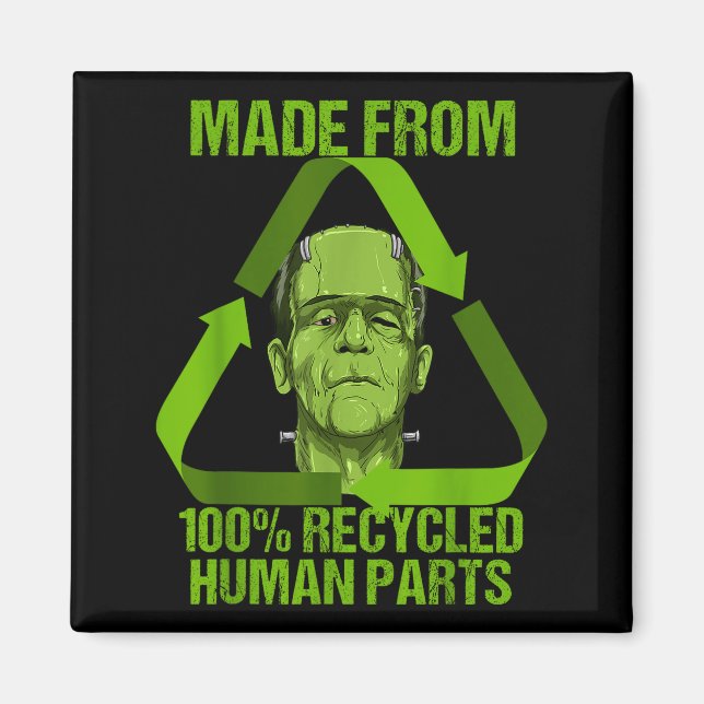 Imán Frankenstein Made From 100% Recycled Human Parts H (Frente)