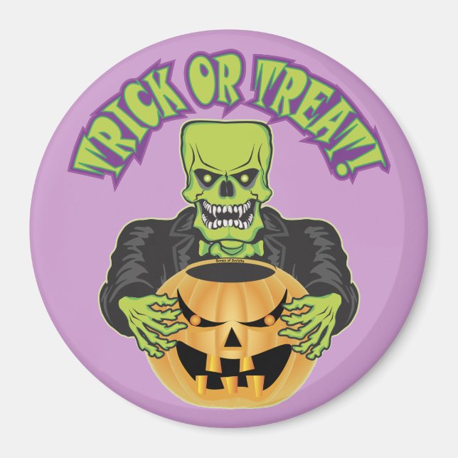 Imán Frankenstein Skull (Frente)