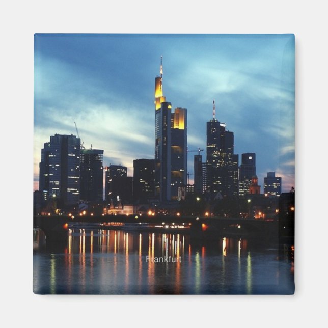 Imán Frankfurt, Alemania Skyline (Frente)