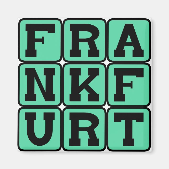 Imán Frankfurt, Ciudad de Alemania (Frente)