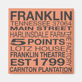 Imán Franklin Tennessee Magnet