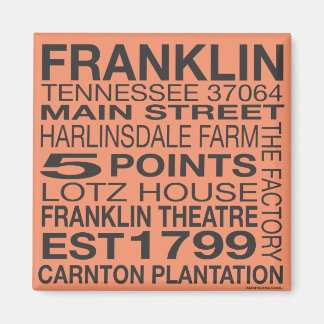 Imán Franklin Tennessee Magnet