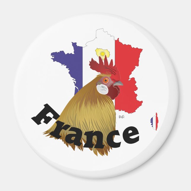 Imán Frankreich Francia Francia Francia Magnete (Frente)