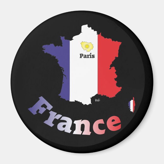 Imán Frankreich Francia Francia Francia Magnete (Frente)