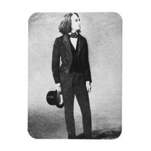 Imán Franz Liszt (1811-86) 1856 (litho) (foto de b/w)