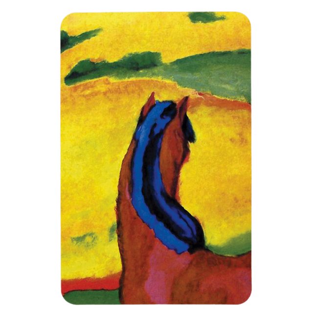 Imán Franz Marc - Caballo En Un Paintaje Paisajista (Vertical)