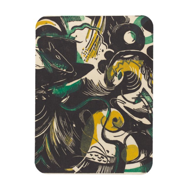 Imán Franz Marc | Génesis II Schopfungsgeschichte II (Vertical)