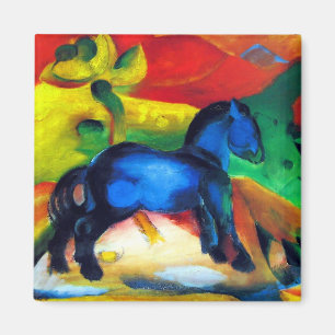 Imán Franz Marc Pequeño Pony Azul