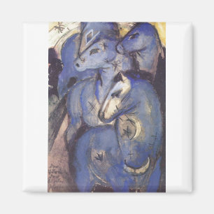 Imán Franz Marc - torre del Equestrian azul de los