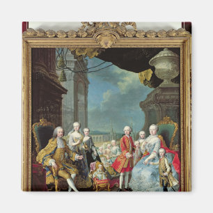 Imán Franz Stephan I con su esposa Marie-Therese