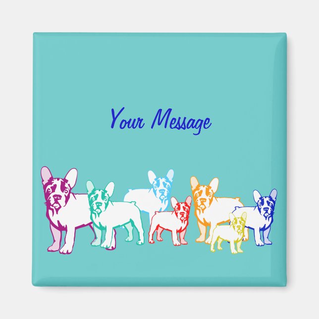 Imán Französische Bulldoggen Geschenke (Frente)