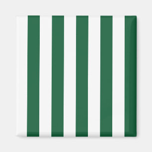 Imán Frasco clásico de época franjas verde y blanca