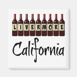 Imán Frascos de Vino Rojo de Livermore California Diver