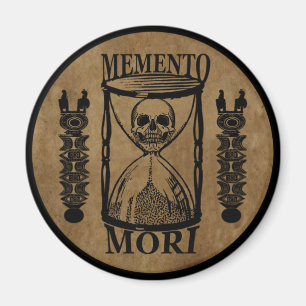 Imán Frase Latina - Aprovecha el Día - Cráneo Memento M