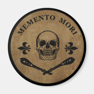 Imán Frase Latina - Aprovecha el Día - Cráneo Memento M
