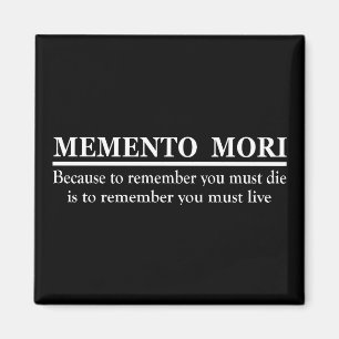 Imán Frase latina - Recuerda que morirás