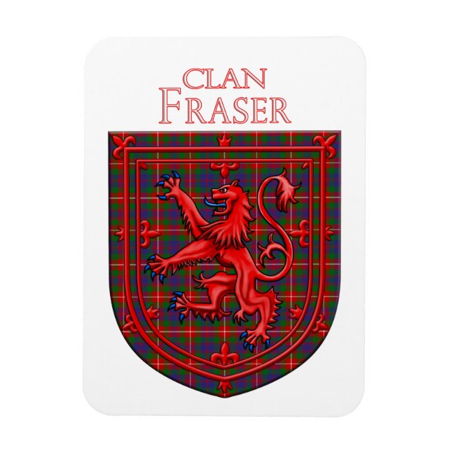 Imán Fraser de Lovat Tartan Scottish Plaid (Vertical)