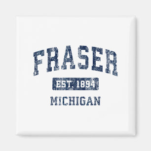 Imán Fraser Michigan Mi Deportes Antiguos Establecido D