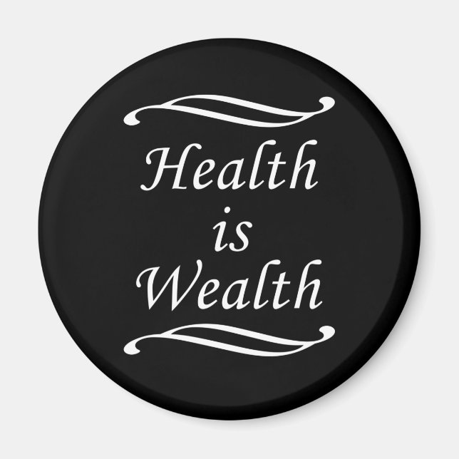 Imán frases motivadas sobre la vida saludable (Frente)