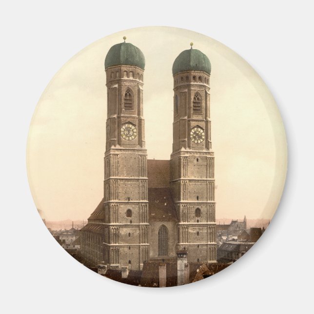 Imán Frauenkirche, Munich, Baviera, Alemania (Frente)