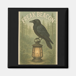 Imán Freak Beacon Raven Square Magnet