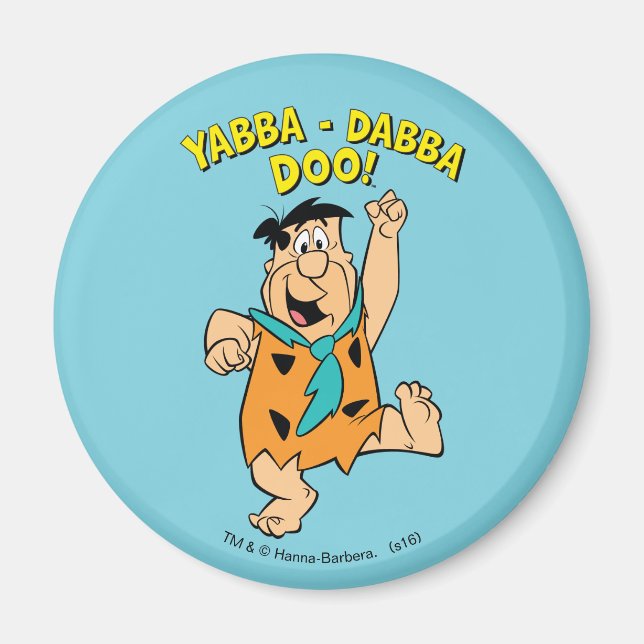 Imán Fred Flintstone Yabba-Dabba Doo! (Frente)